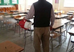 운암중학교 소독