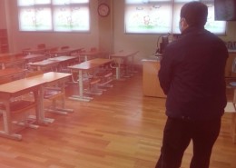 안화초등학교.소독.