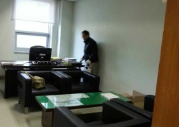 사무실 방역 시행중..