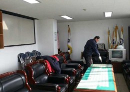 사무실 방역 시행중